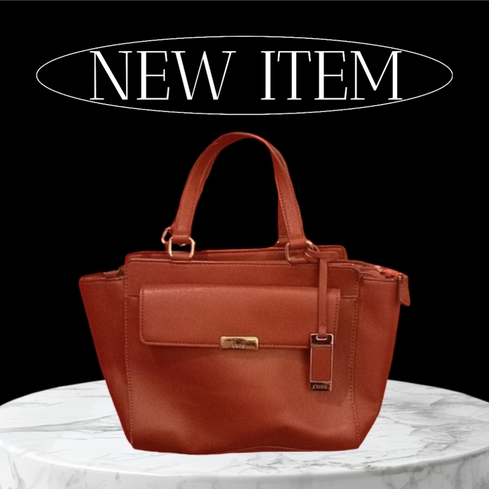 Chaps NWOT beautiful Cherry Red Purse Mid size Crossbody Bag - Picture 2 of 11